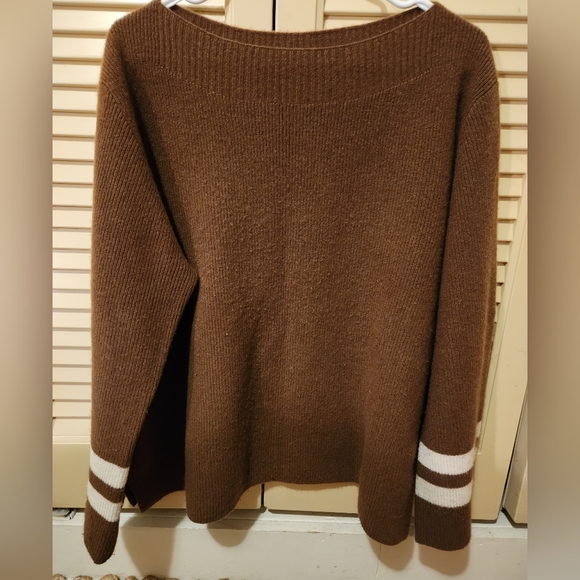 Cashmere J.Crew Wide Neck Sweater - Picture 1 of 3